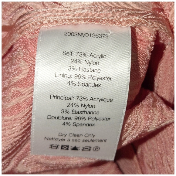 Veronica Beard Honolulu Jacquard Pants In Blush - Picture 8 of 8